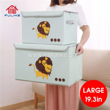 Cartoon Foldable Toy Cardboard Storage Boxes with Lids